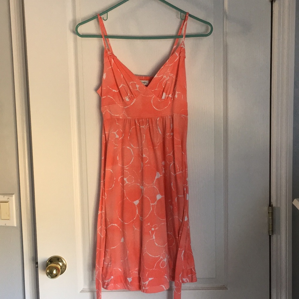 Coral summer dress